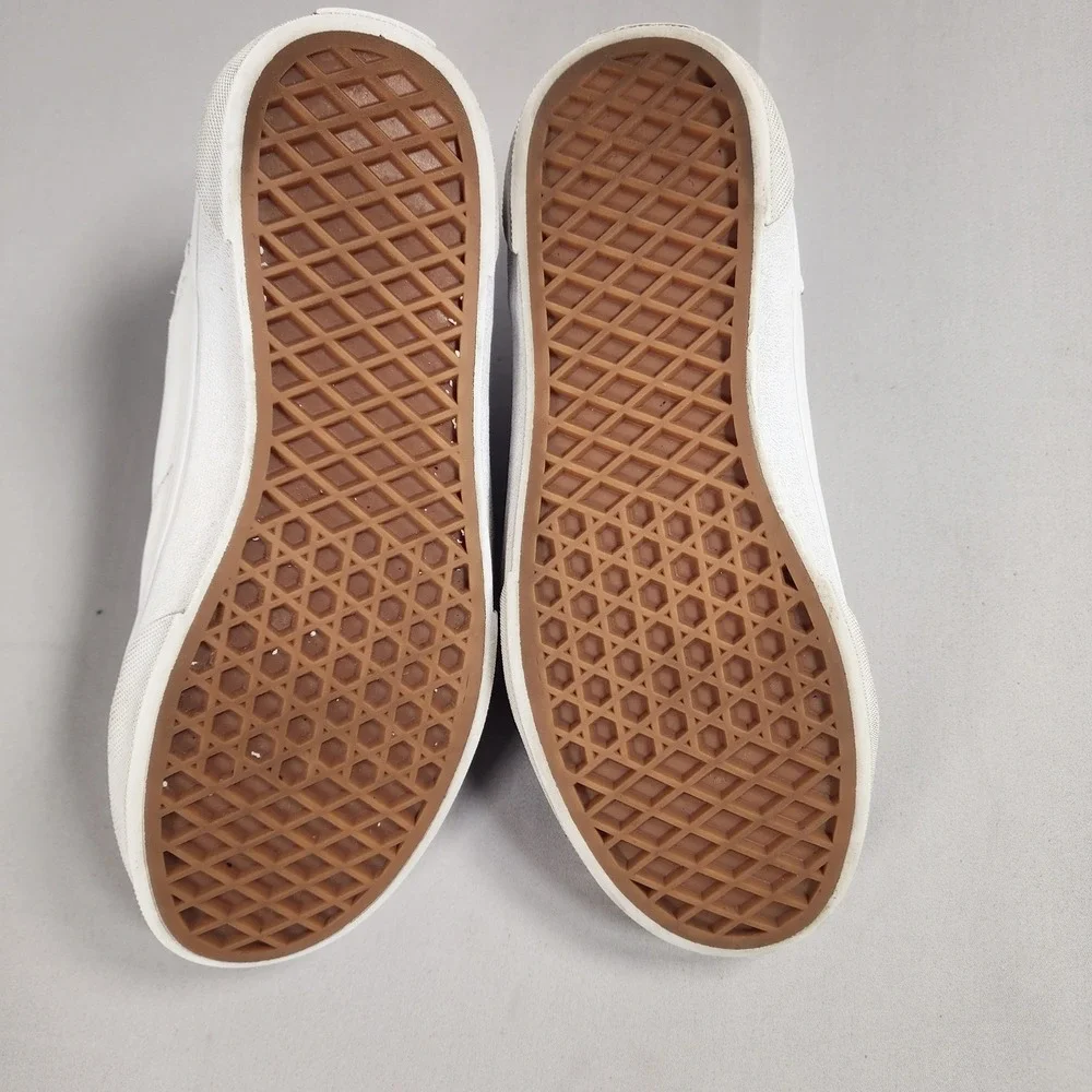 Vans Youth 5.0 White Leather Low Top Skate Sneakers 500714
